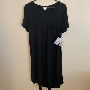 Lularoe Carly L Solid Black